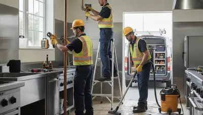 Emergency plumber in Scottsdale, AZ repairing a burst pipe in a home
