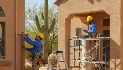 Scottsdale AZ plumber repairing a leak for a residential plumbing service call