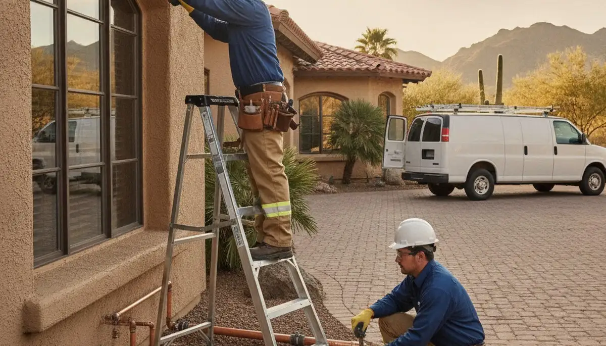 Scottsdale, AZ plumbing repair service truck for emergency leak and pipe fixes