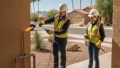 Scottsdale, AZ plumbing repair service for residential and commercial pipe and leak repairs