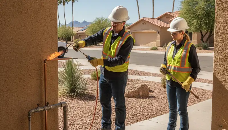 Scottsdale, AZ plumbing repair service for residential and commercial pipe and leak repairs