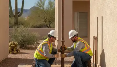 Scottsdale, AZ plumbing repair service van for residential pipe and leak repairs