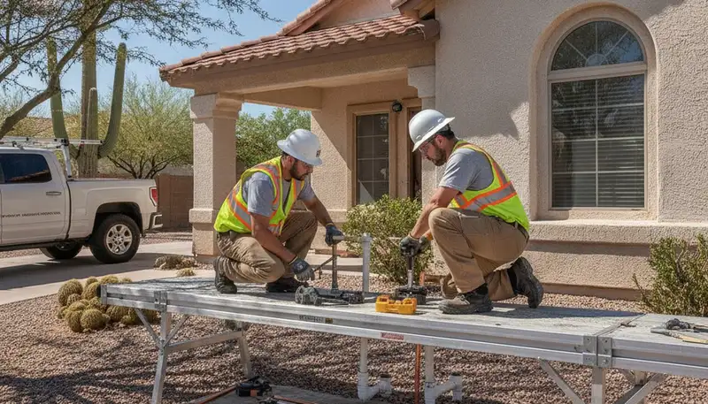 Scottsdale, AZ plumbing repair service for residential and commercial leak and pipe fixes