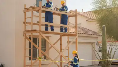 Scottsdale AZ plumber repairing plumbing for a local residential service call